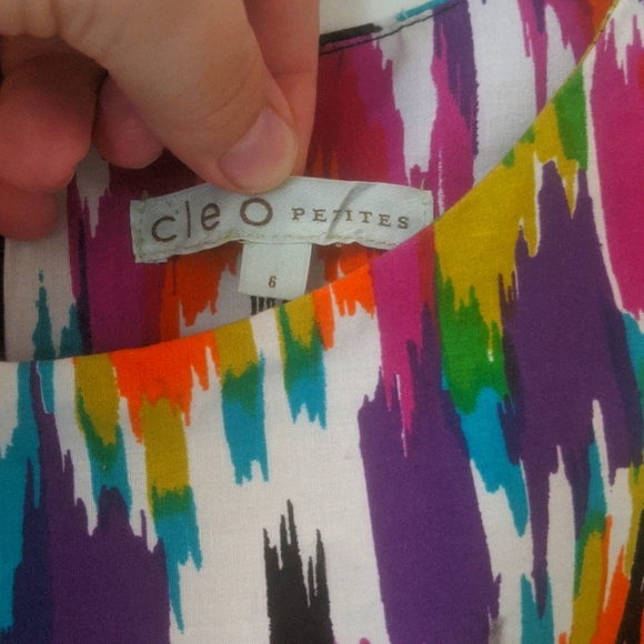 Multi color cotton dress - Picture 2 of 4